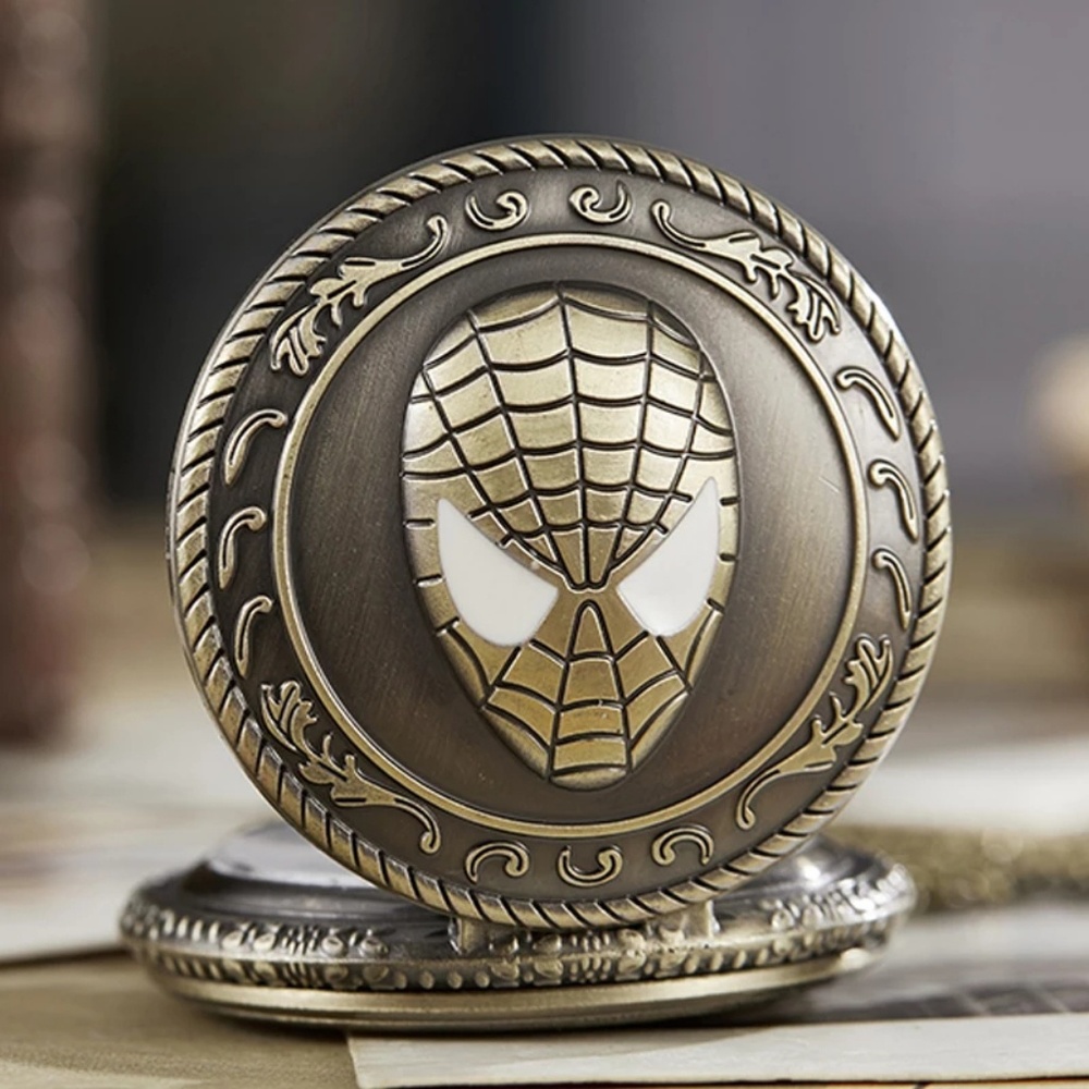 LAST 1🆕️Spiderman Antique bronze chain watch - Picture 2 of 5